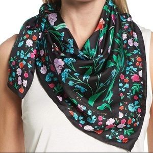 KATE SPADE Jardin Hummingbird Scarf New